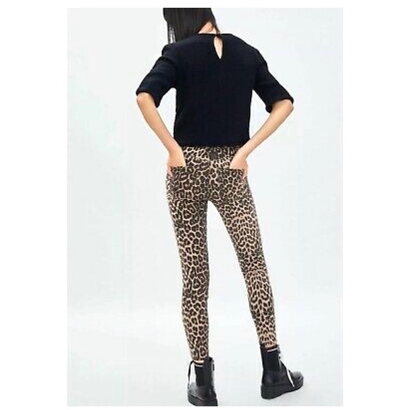 Zara cheetah high waist stretch legging NWT - Picture 3 of 8